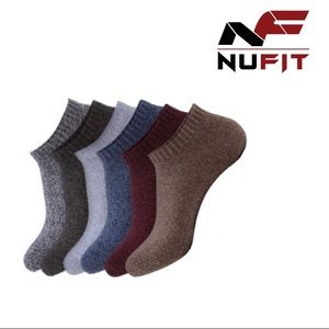 NuFit ankle socks men women 6 pairs